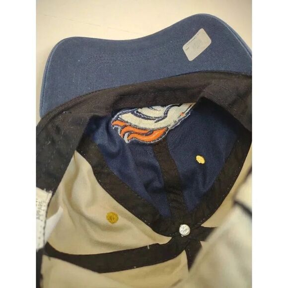 Denver Broncos Hat Cap NFL Football Navy Orange Adjustable Logo Embroide… - Picture 9 of 12